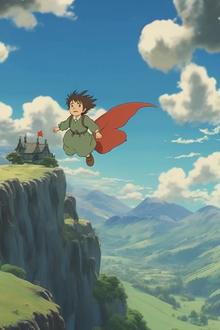 00077-1338946843-_lora_Studio Ghibli Style_1_Studio Ghibli Style - wales flying in the sky, fantastic ambiance, moons and mountains in background.png